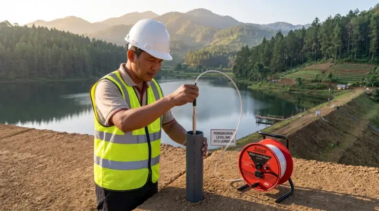 Cara Membaca Standpipe Piezometer dengan Water Level Meter