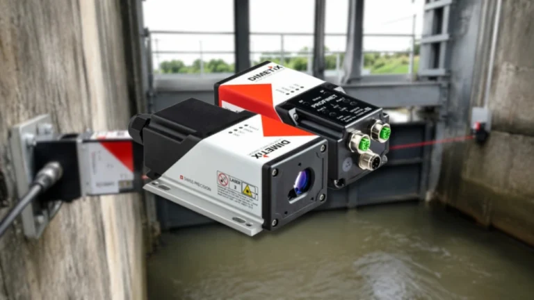 Pengukuran Posisi Pintu Air dengan Sensor Laser Dimetix