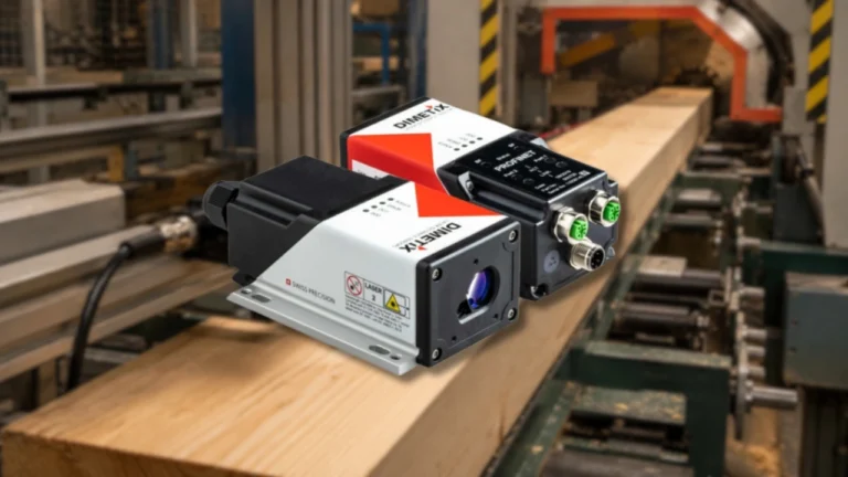 Positioning Panjang Kayu dengan Sensor Laser Dimetix
