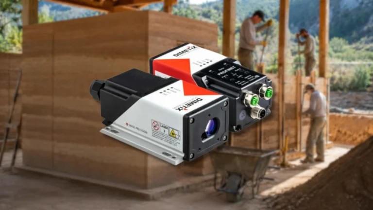 Sensor Laser Dimetix untuk Produksi Dinding Tanah Liat Tumbuk